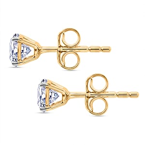 Luxuriant Lab Grown Diamond G-H SI 1.00 ctw Earrings in 10K Yellow Gold (Del. in 10-12 Days)
