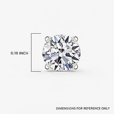 Luxuriant Lab Grown Diamond G-H SI 1.00 ctw Stud Earrings in 10K Yellow Gold