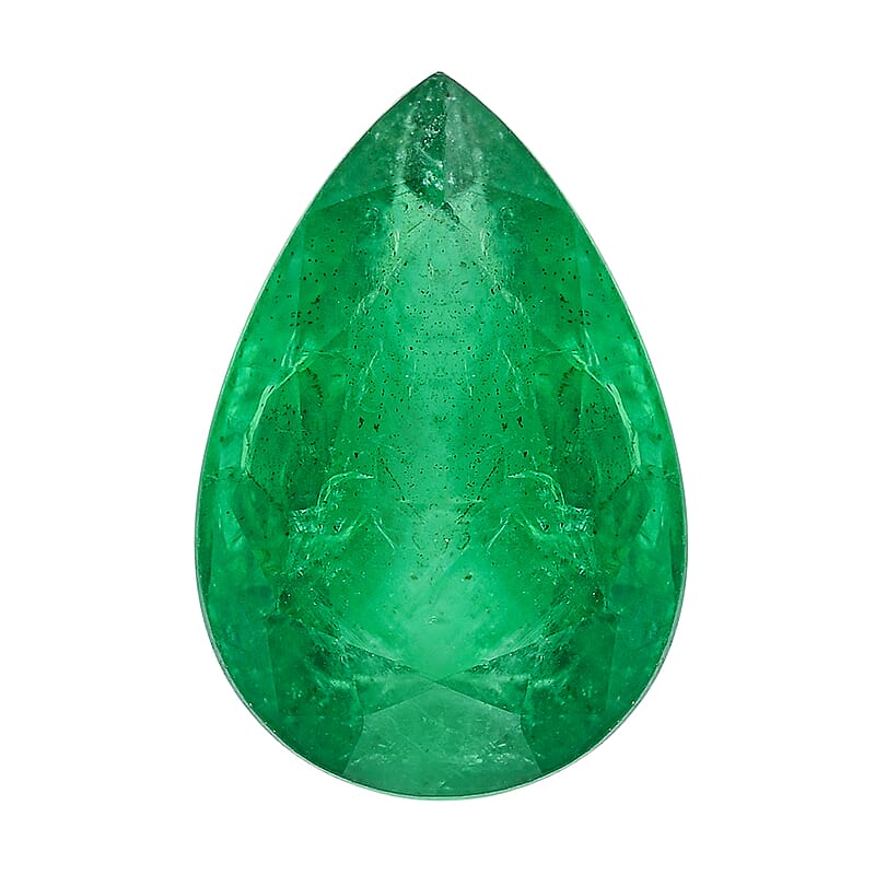 Certified and Appraised AAAA Kagem Zambian Emerald (Pear Free Size) 5.00 ctw