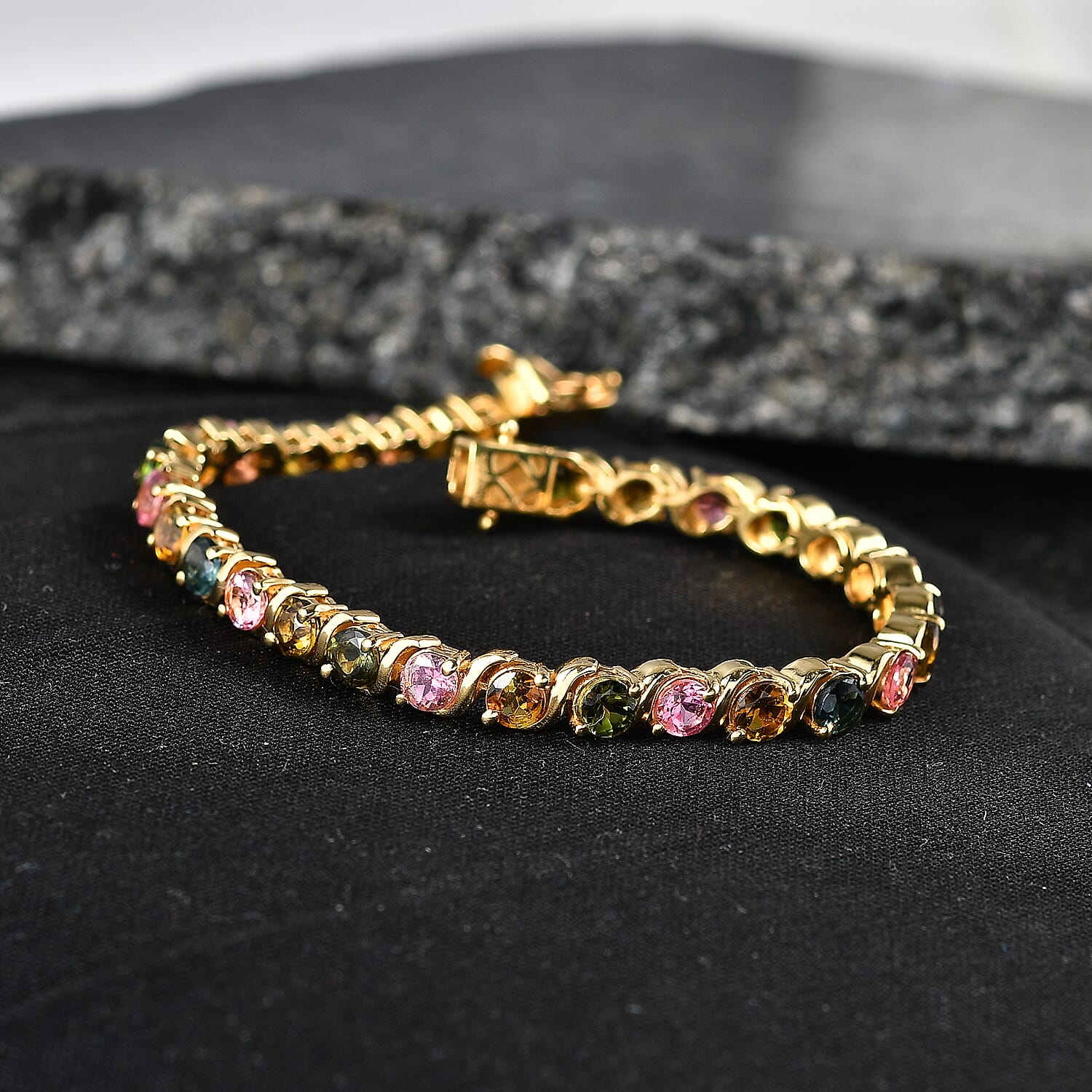 Yellow Gold Over Sterling Silver / 7.25 Inches - Product card gallery slide 2 (10182331040057)