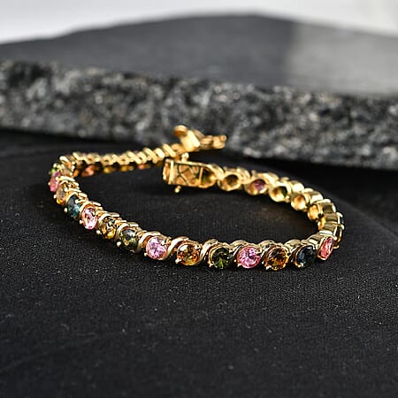 Yellow Gold Over Sterling Silver / 7.25 Inches - Product card gallery slide 2 (10182331040057)