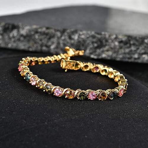 Yellow Gold Over Sterling Silver / 7.25 Inches - Product card gallery slide 2 (10182331040057)