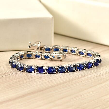 Created Blue Sapphire / 6.5 Inches - Product card gallery slide 2 (10182331498809)