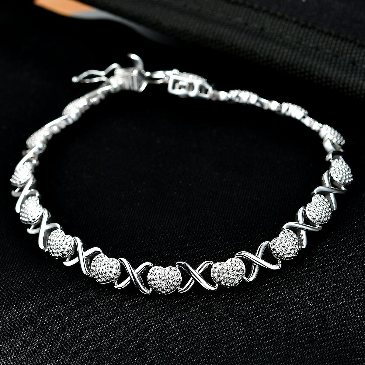 D'Joy Line Bracelet in Rhodium Over Sterling Silver (7.25 In) 14.95 Grams image number 1
