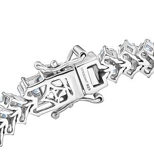 Luxuriant Lab Grown Diamond G-H SI 7.10 ctw Bracelet in Rhodium Over Sterling Silver (7.25 In)