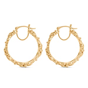 EverTrue Bronzella Collection Hoop Earrings in 18K Yellow Gold Plated Bronze