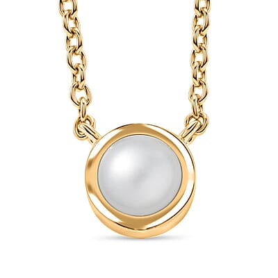 Freshwater Pearl / Yellow Gold Over Sterling Silver - Product card gallery slide 1 (10213834129721)