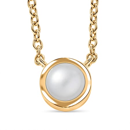 Freshwater Pearl / Yellow Gold Over Sterling Silver - Product card gallery slide 1 (10213834129721)