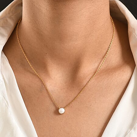 Freshwater Pearl / Yellow Gold Over Sterling Silver - Product card gallery slide 3 (10213834129721)