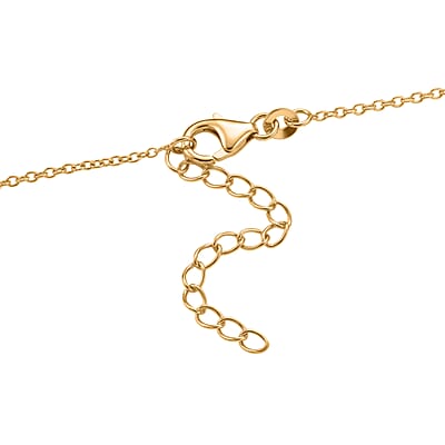 D'Joy Freshwater Pearl Necklace in 18K Vermeil Yellow Gold Over Sterling Silver (18 Inches)