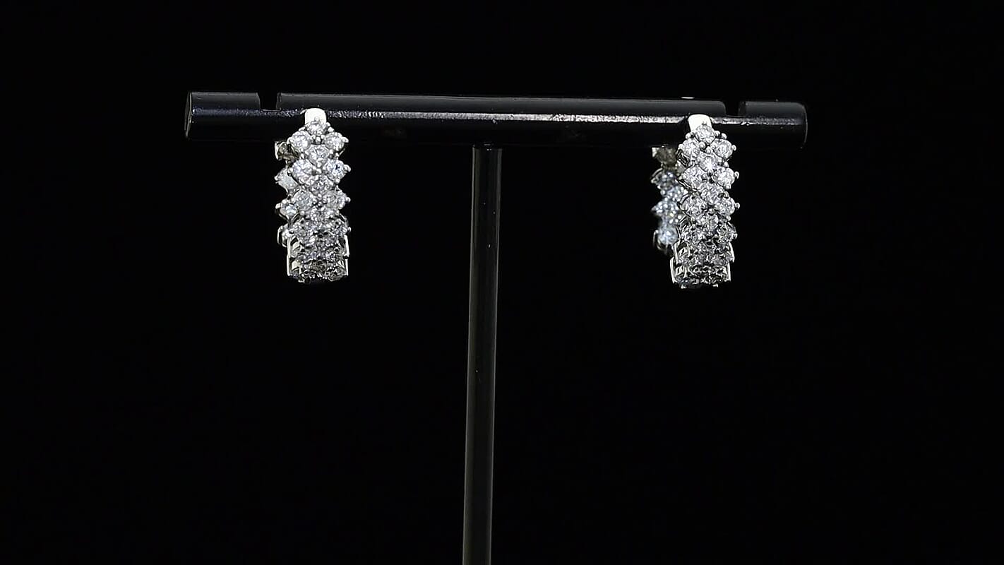 Luxuriant Lab Grown Diamond G-H SI 2.00 ctw Hoop Earrings