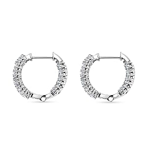 Luxuriant Lab Grown Diamond G-H SI 2.00 ctw Earrings in Rhodium Over Sterling Silver