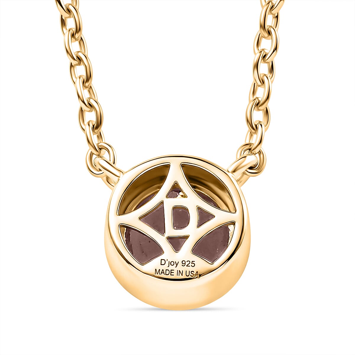 D'Joy Mozambique Garnet 1.10 ctw Necklace in 18K Vermeil Yellow Gold Over Sterling Silver (18-20 Inches) image number 4