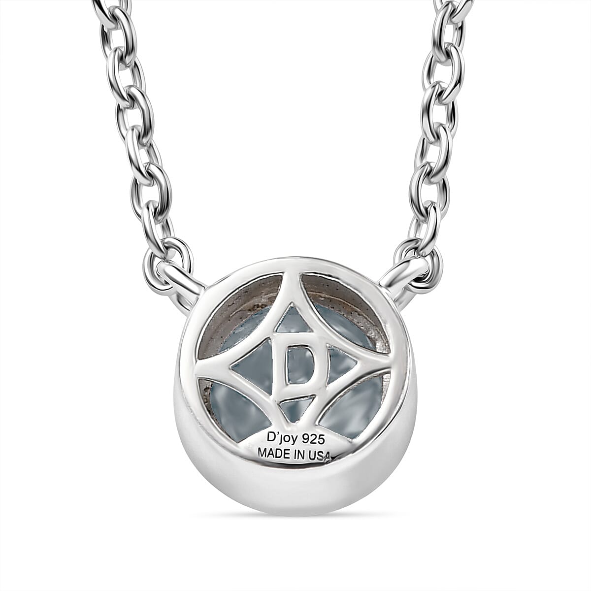 D'Joy Premium Mangoro Aquamarine 0.85 ctw Necklace in Rhodium Over Sterling Silver 18-20 Inches  image number 4