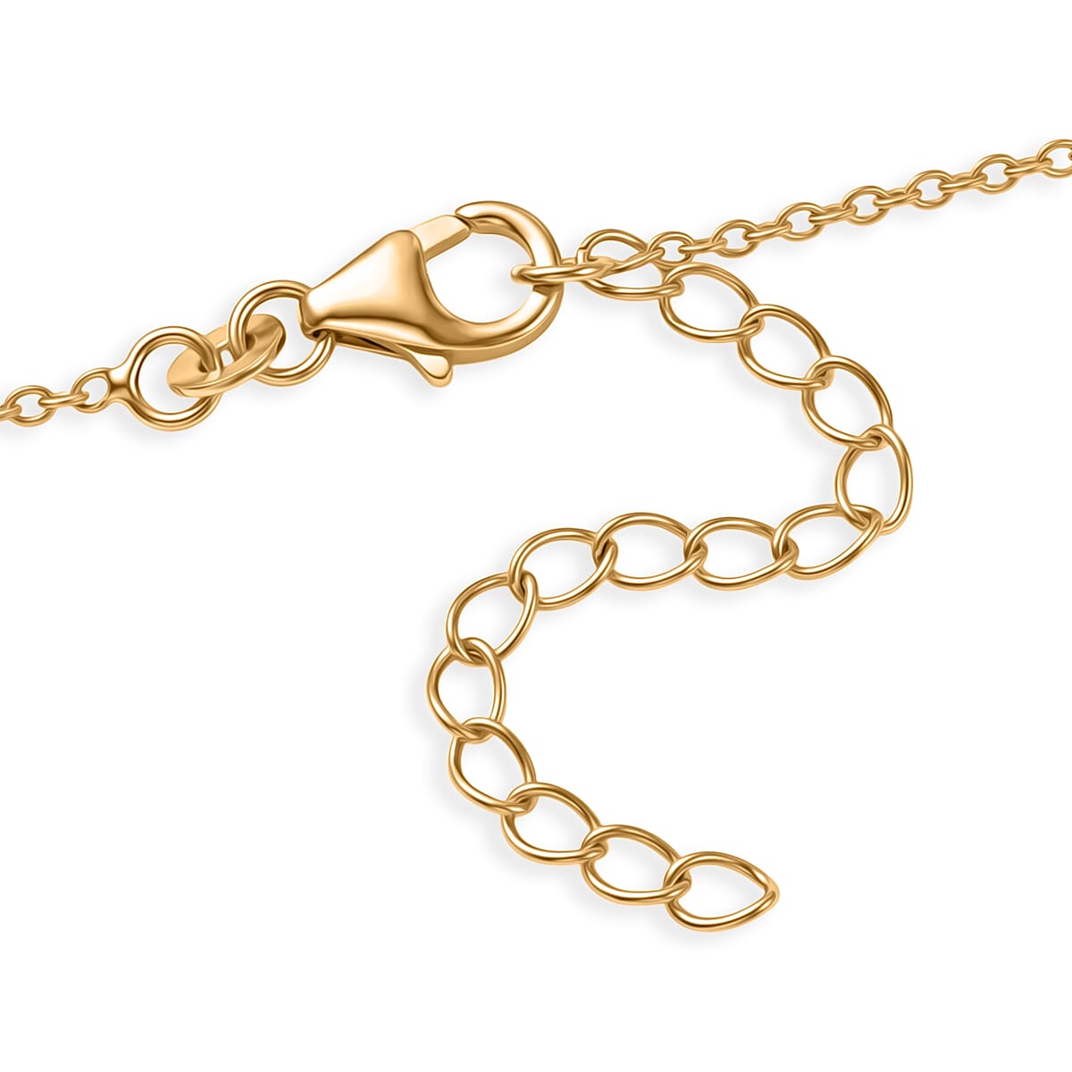 Luxuriant Lab Grown Diamond G-H SI 0.70 ctw Fancy Necklace in 18K Vermeil Yellow Gold Over Sterling Silver 18-20 Inches  image number 5