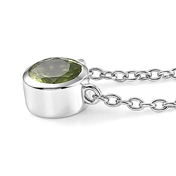 Peridot / Rhodium Over Sterling Silver - Product card gallery slide 4 (10198329884985)