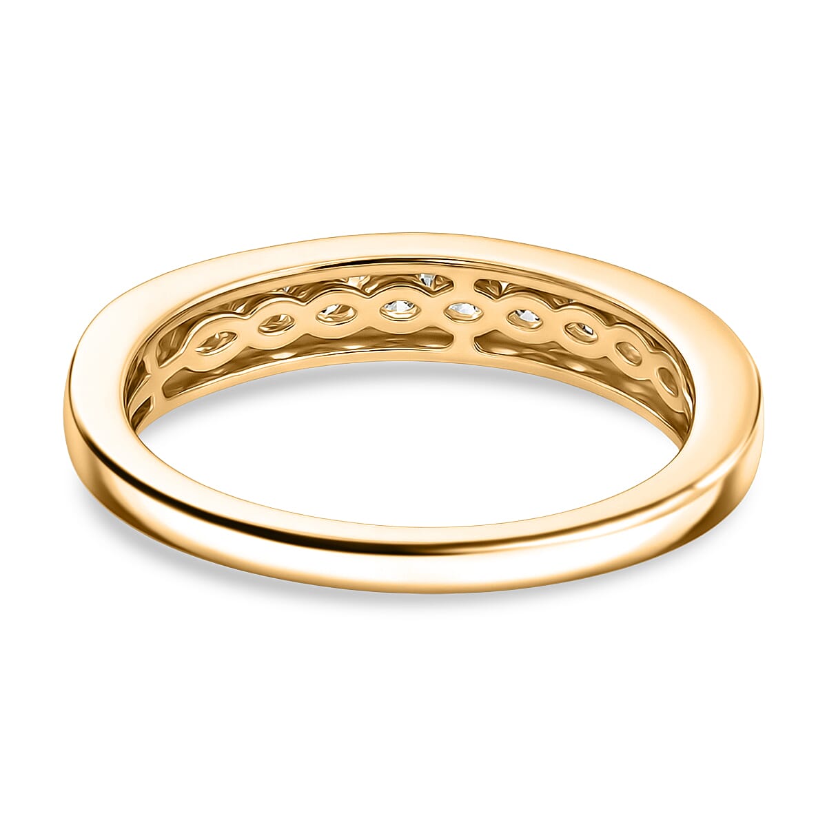 D'Joy Narsipatnam Alexandrite 0.80 ctw Twilight Band Ring in 18K Vermeil Yellow Gold Over Sterling Silver (Size 10.0)