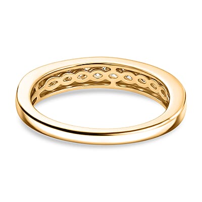 D'Joy Narsipatnam Alexandrite 0.80 ctw Twilight Band Ring in 18K Vermeil Yellow Gold Over Sterling Silver (Size 7.0)