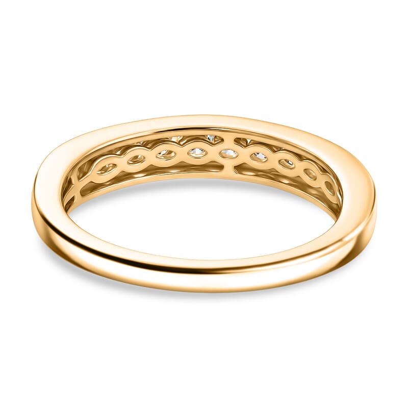 D'Joy Narsipatnam Alexandrite 0.80 ctw Twilight Band Ring in 18K Vermeil Yellow Gold Over Sterling Silver (Size 7.0)