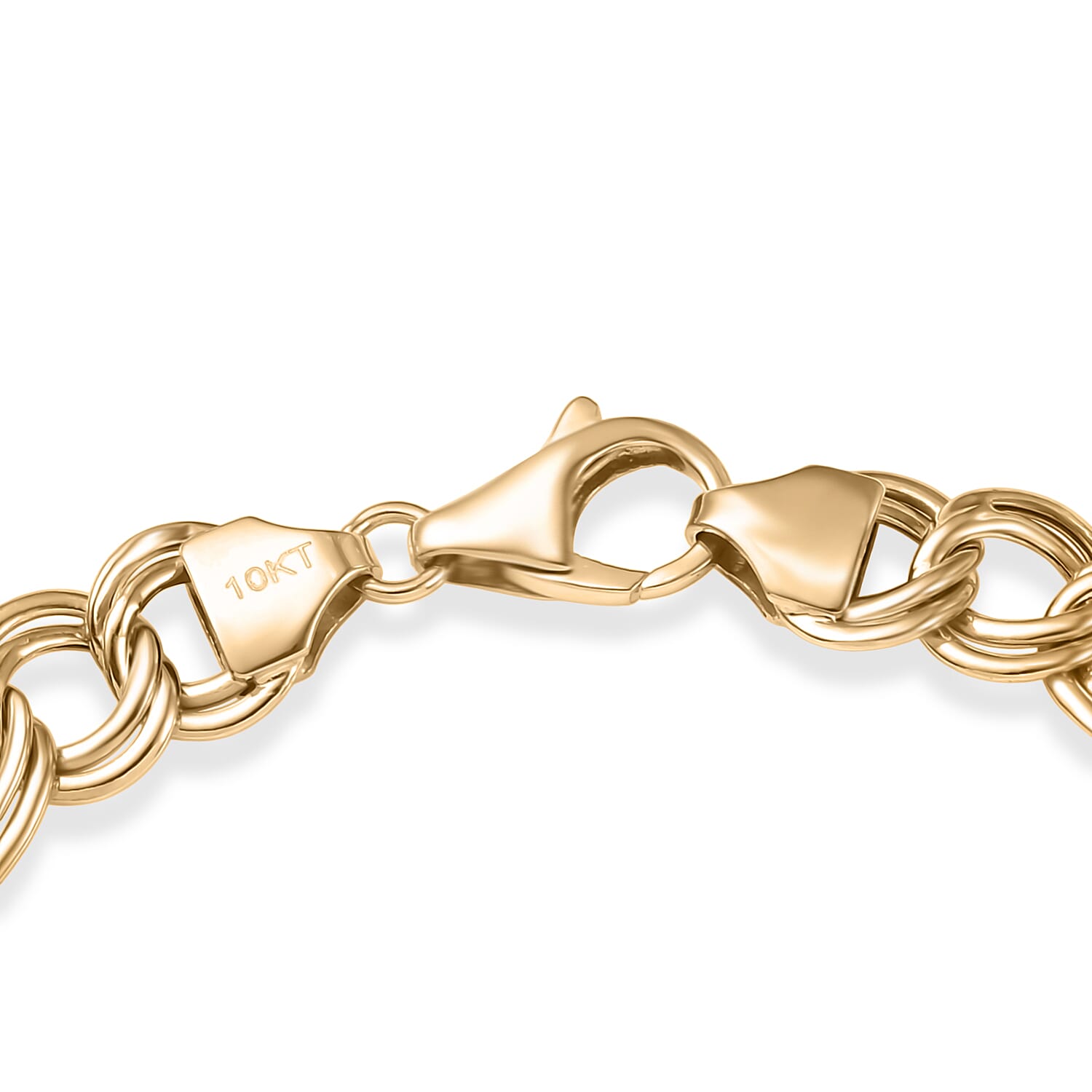 Oval Link Bracelet in 10K Yellow Gold (7.25 In) 4.16 Grams