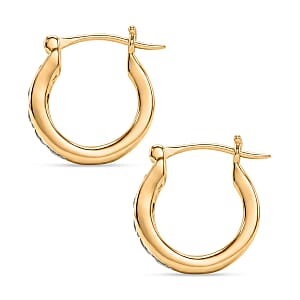 D'Joy Narsipatnam Alexandrite 0.90 ctw Twilight Hoops Earring in 18K Vermeil Yellow Gold Over Sterling Silver
