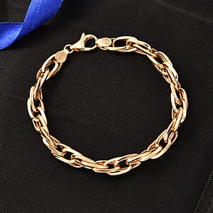 Fancy Link Bracelet in 10K Yellow Gold (7.25 In) 5.60 Grams
