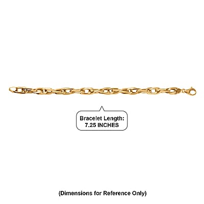 Classic Curb Link Bracelet in 10K Yellow Gold (7.25 In) 5.60 Grams