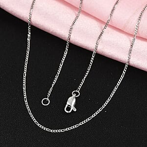 Figaro Chain Necklace in 950 Platinum 2.70 Grams 20 Inches