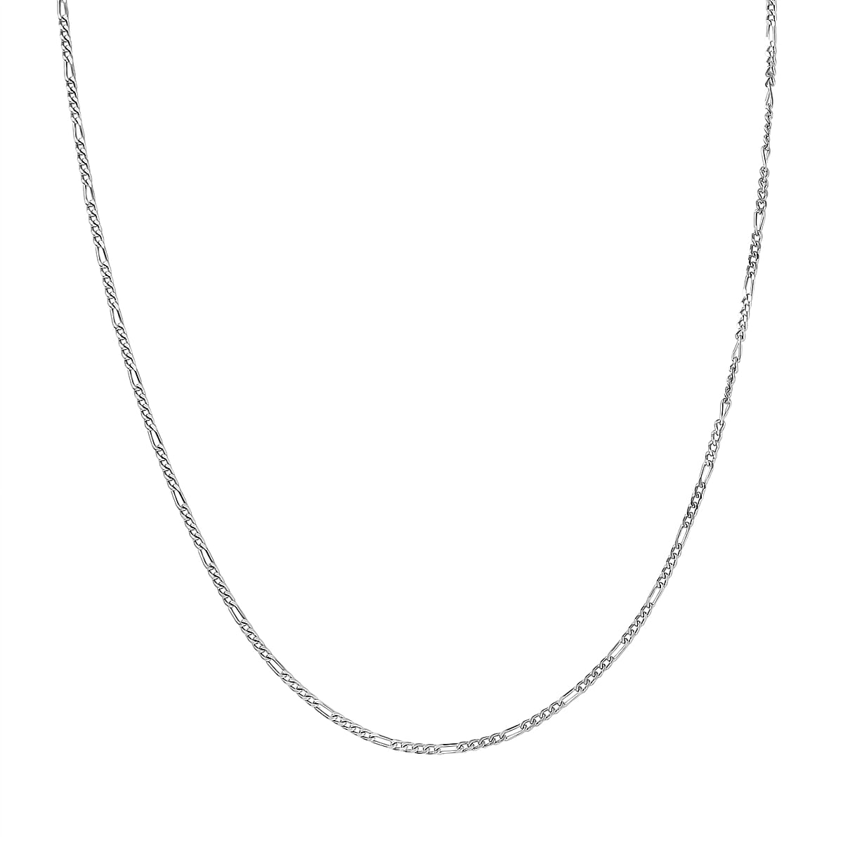 Figaro Chain Necklace in 950 Platinum 2.70 Grams 20 Inches image number 3