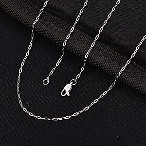 950 Platinum Elongated Cable Chain Necklace (20 Inches) (2.43 g)