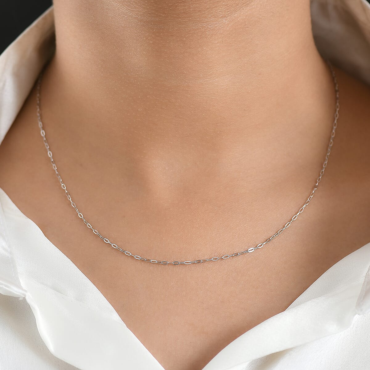 950 Platinum Elongated Cable Chain Necklace (20 Inches) (2.43 g) image number 2