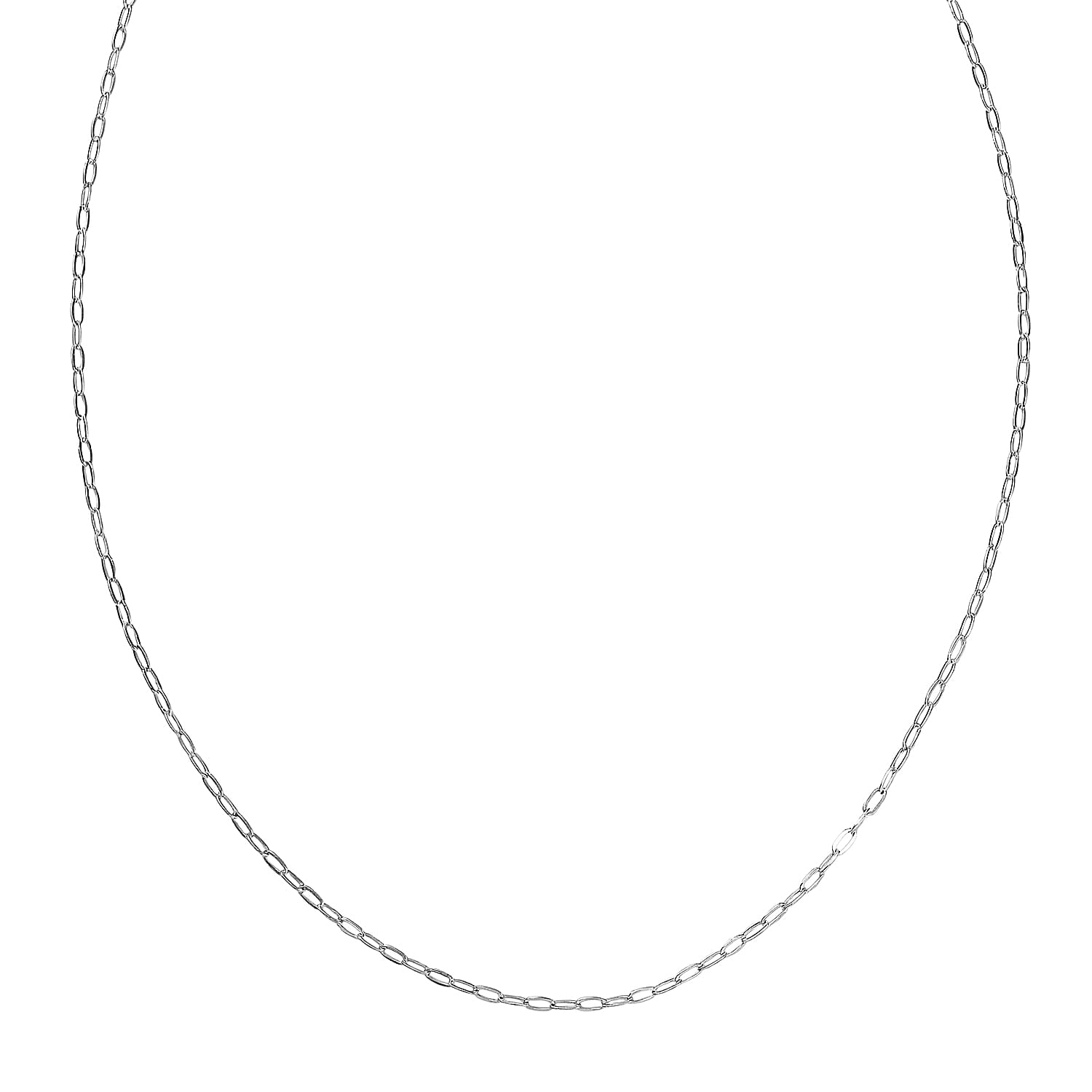 950 Platinum Elongated Cable Chain Necklace (20 Inches) (2.43 g)