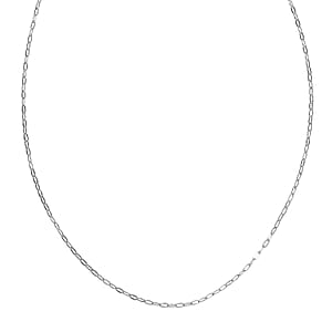 950 Platinum Elongated Cable Chain Necklace (20 Inches) (2.43 g)