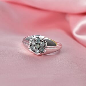 D'Joy Narsipatnam Alexandrite 0.90 ctw Men's Ring in Rhodium Over Sterling Silver (Size 12.0)