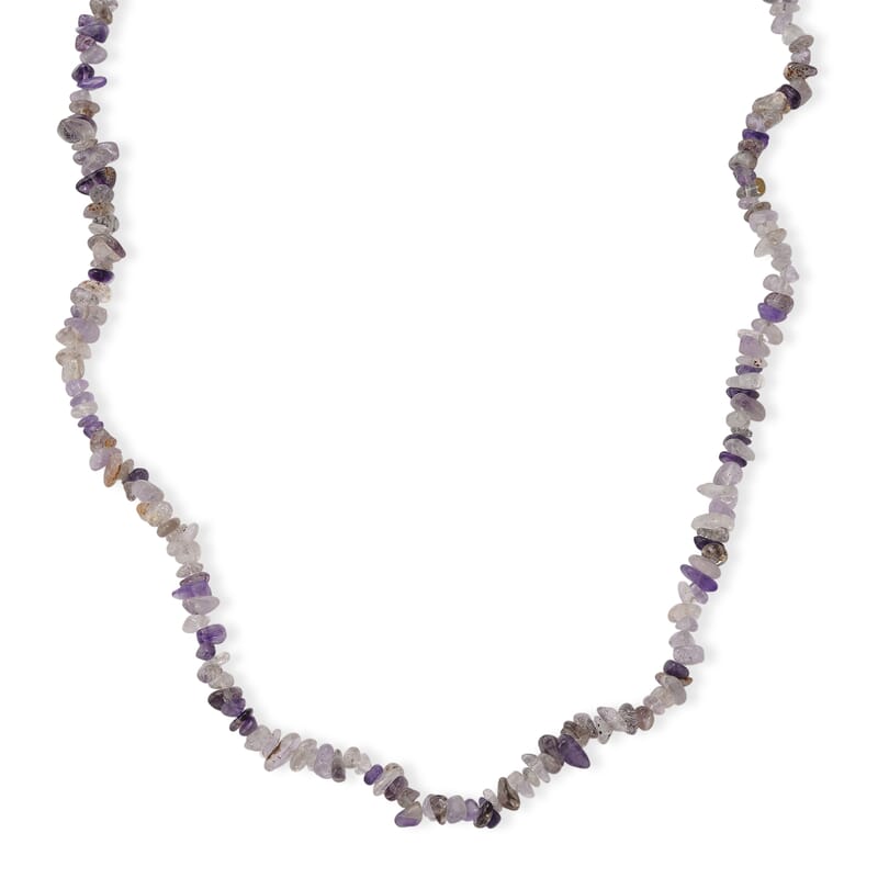 Cacoxenite 355.00 ctw Chips Necklace with Lobster Lock in Stainless Steel 32 Inches