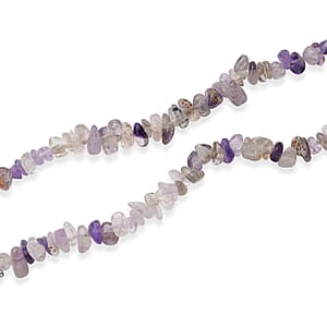 Cacoxenite 355.00 ctw Beaded Necklace with Lobster Lock in Stainless Steel 32 Inches