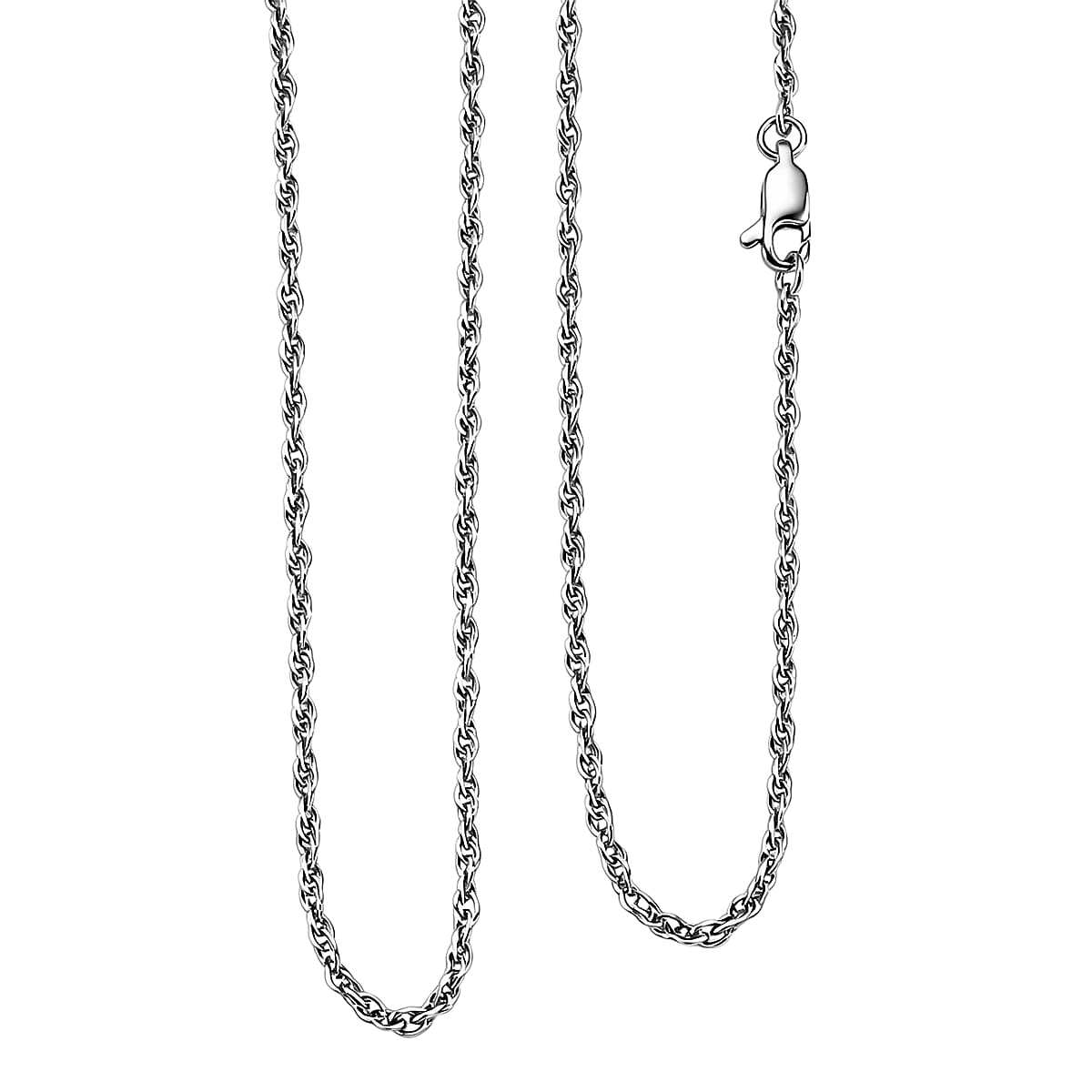Singapore Chain Necklace in 950 Platinum 4.70 Grams 20 Inches