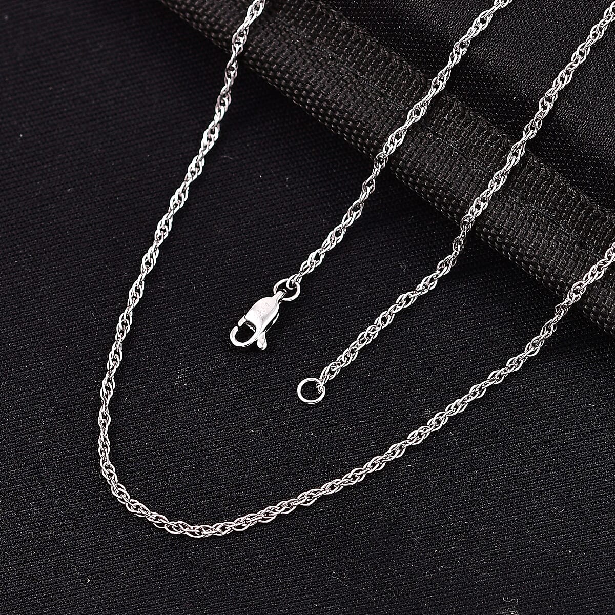 Singapore Chain Necklace in 950 Platinum 4.70 Grams 20 Inches image number 1