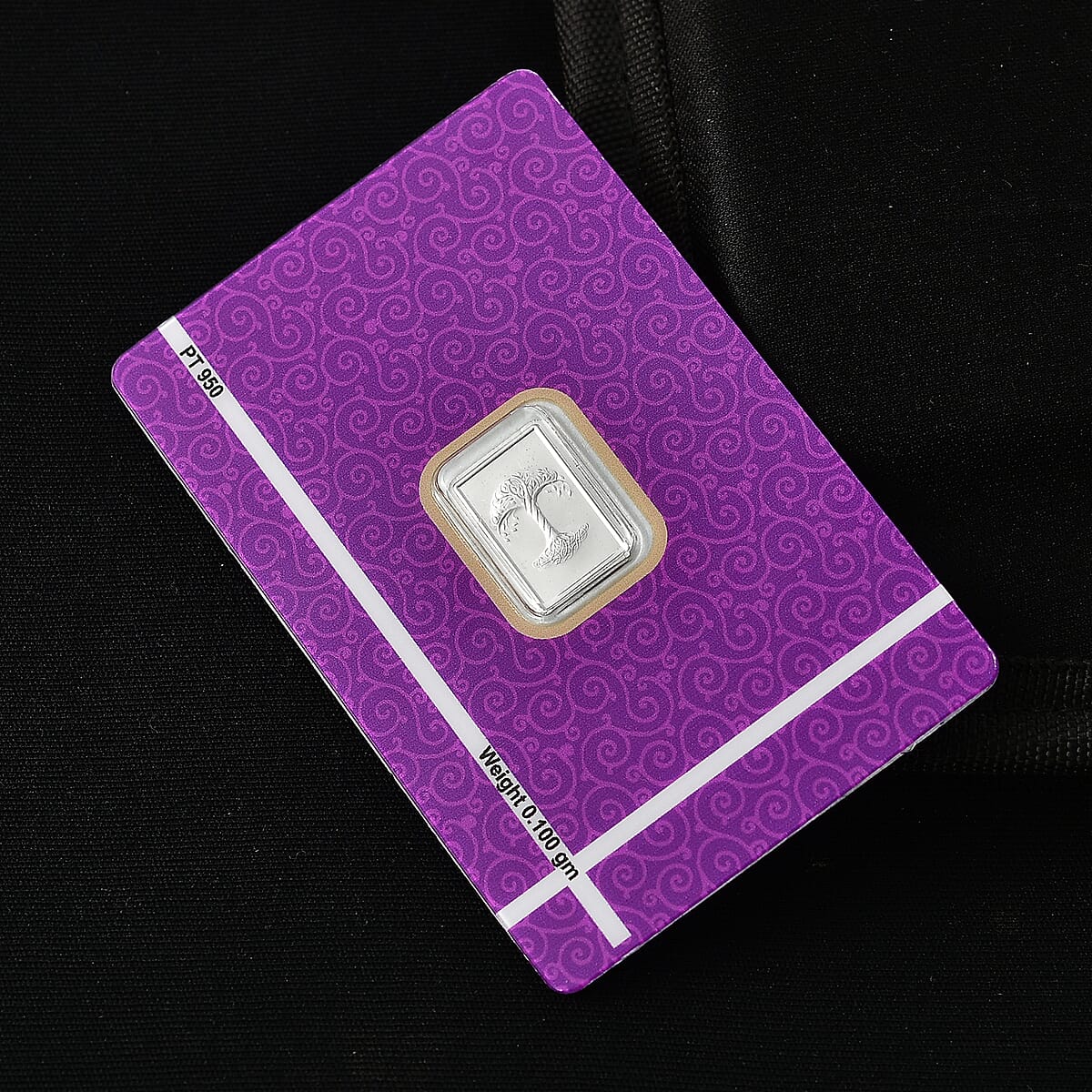 950 Platinum Tree of Life Embossed Sheet 100mg image number 1