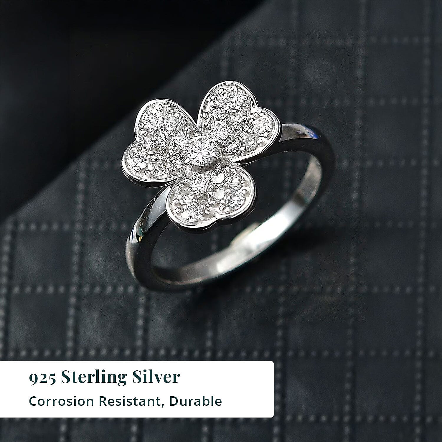 Luxuriant Lab Grown Diamond G-H SI 0.50 ctw Ring in Rhodium Over Sterling Silver (Size 7.0) (Del. In 10-12 Days)
