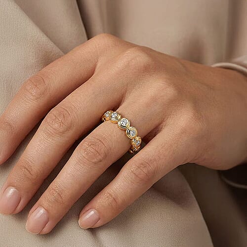 Yellow Gold Over Sterling Silver / 7 - Product card gallery slide 2 (10178450293049)