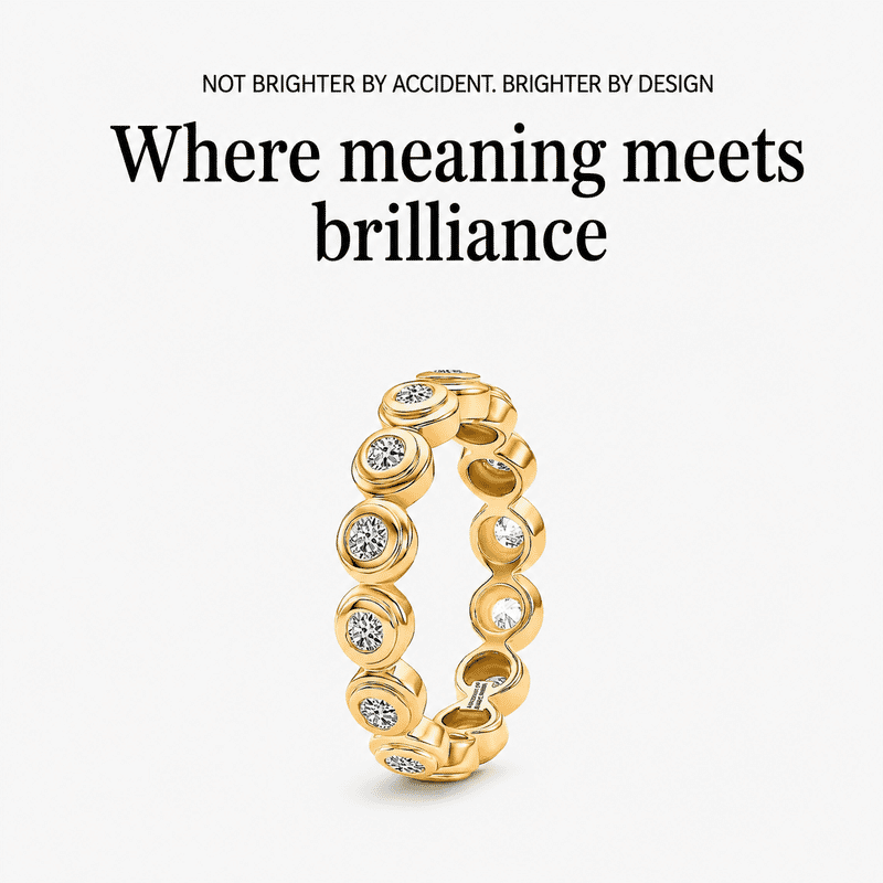 Luxuriant Lab Grown Diamond G-H SI 0.90 ctw Ring in 18K Vermeil Yellow Gold Over Sterling Silver (Size 7.0)