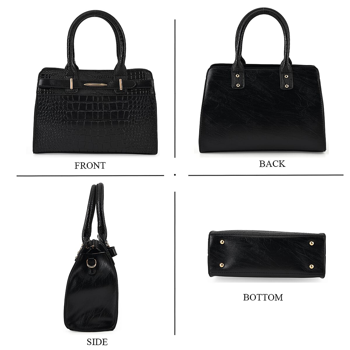 Passage Black 3pcs Set Multi Pocket Tote Bag and Wristlet image number 3