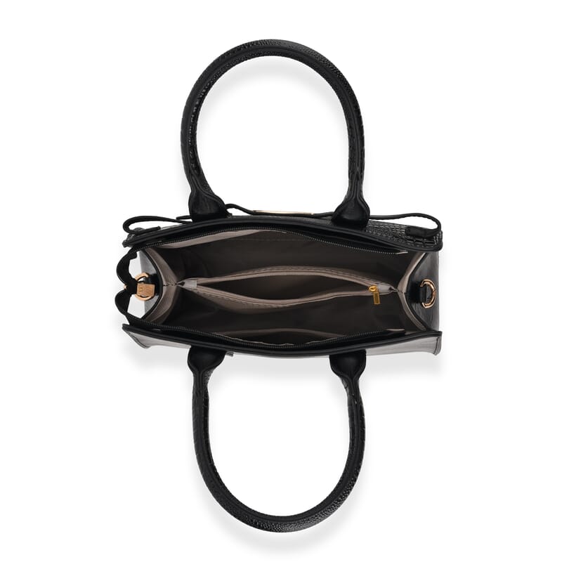 Passage Black 3pcs Set Multi Pocket Tote Bag and Wristlet
