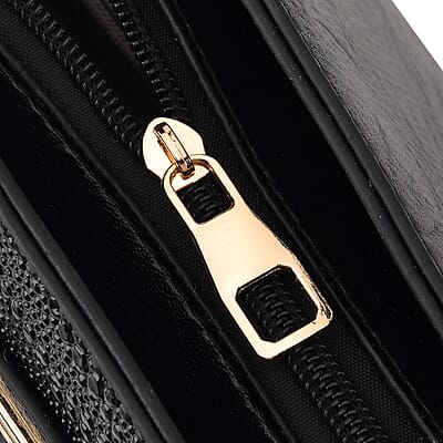 Passage Black 3pcs Set Multi Pocket Tote Bag and Wristlet