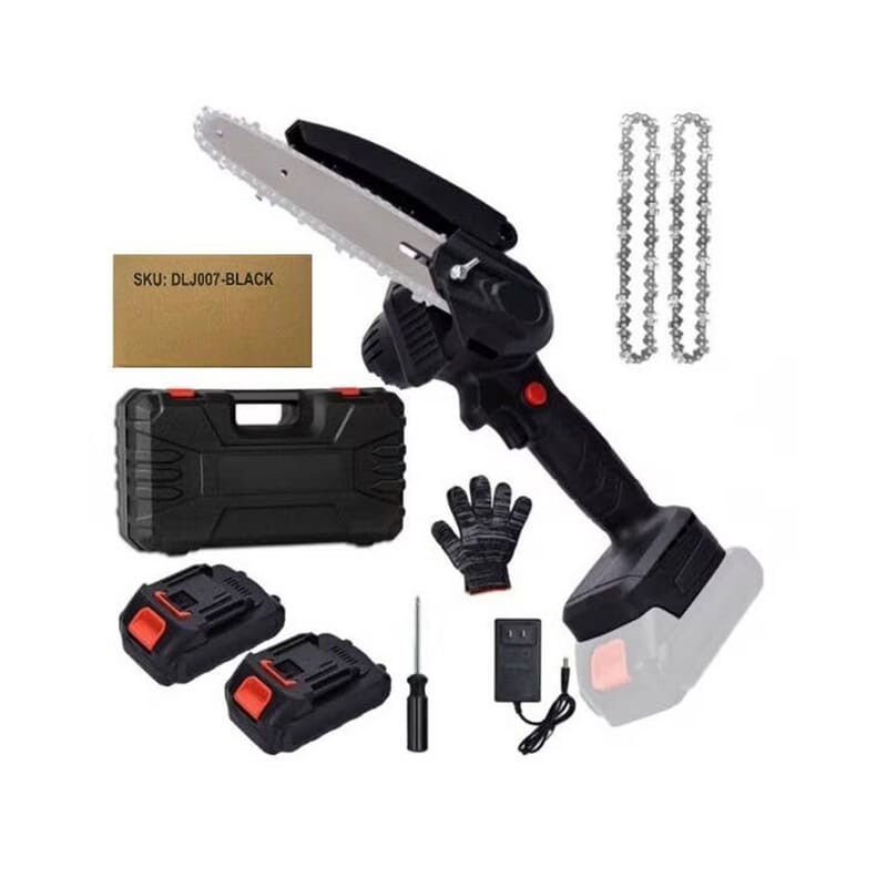 Mini Chainsaw 6 Inch Bar - Black