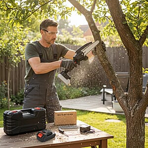 Mini Chainsaw 6 Inch Bar - Black (Ships in 7-10 Business Days)