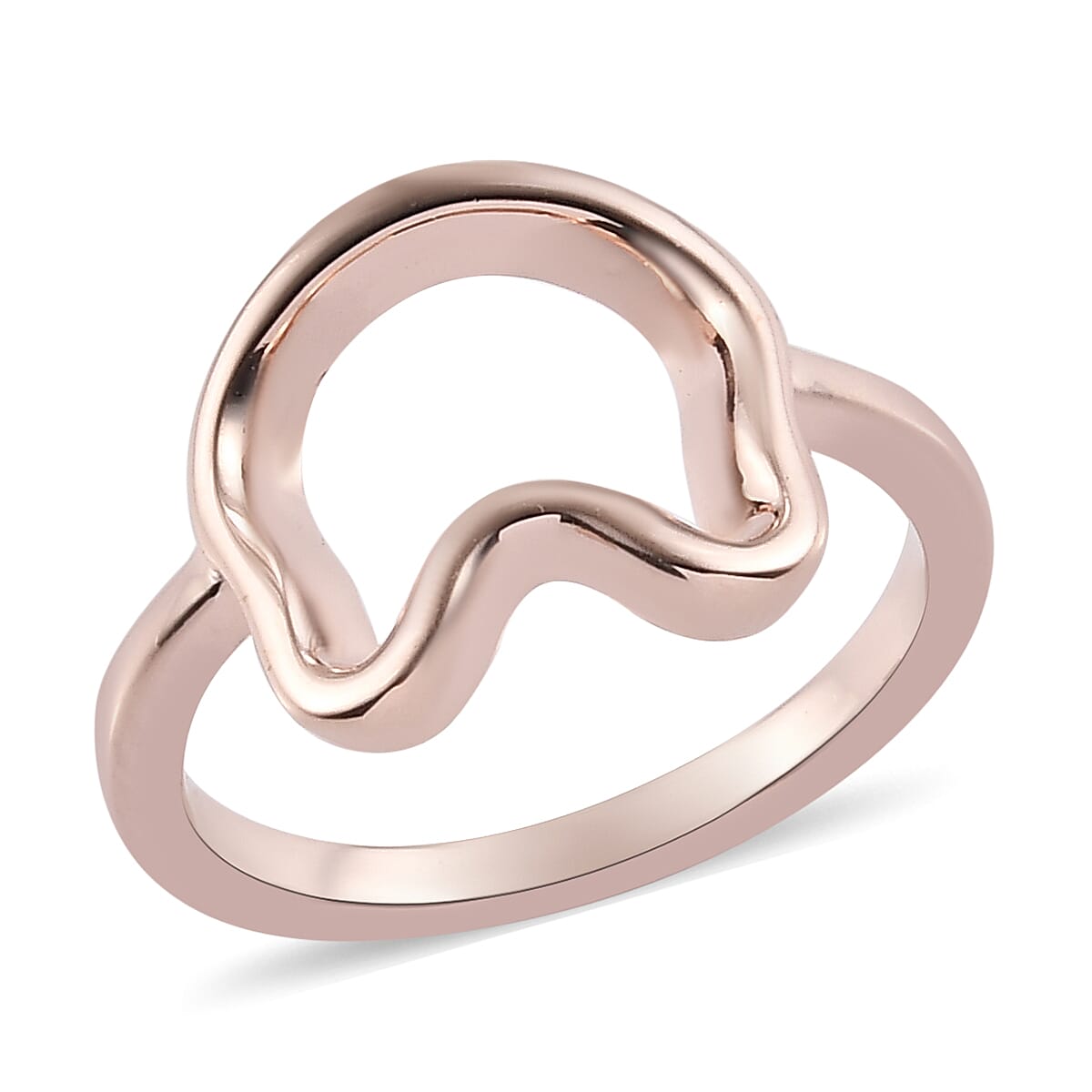 14K RG Over Sterling Silver Ring (Size 6.0) (2.60 g)