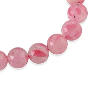Sakura Rhodochrosite Beaded 135.00 ctw Stretch Bracelet
