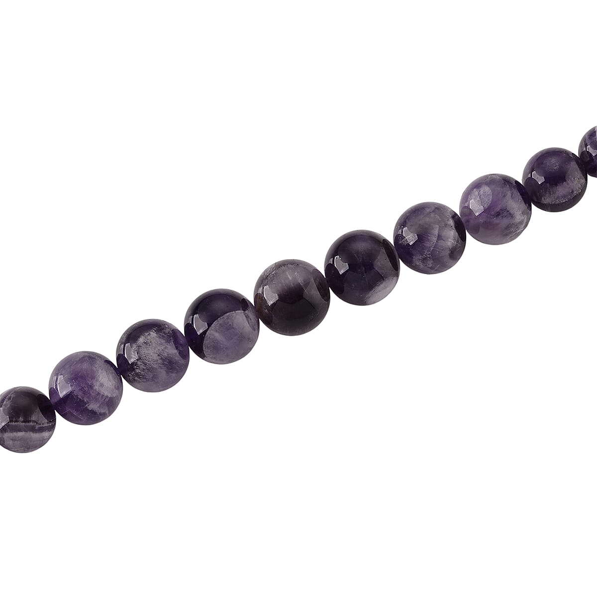 D'Joy Bi-Color Amethyst 215.00 ctw Beaded Necklace in Rhodium Over Sterling Silver (20 Inches) image number 3